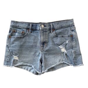 GAP Denim Shorts Distressed Jean Shorts Size 28